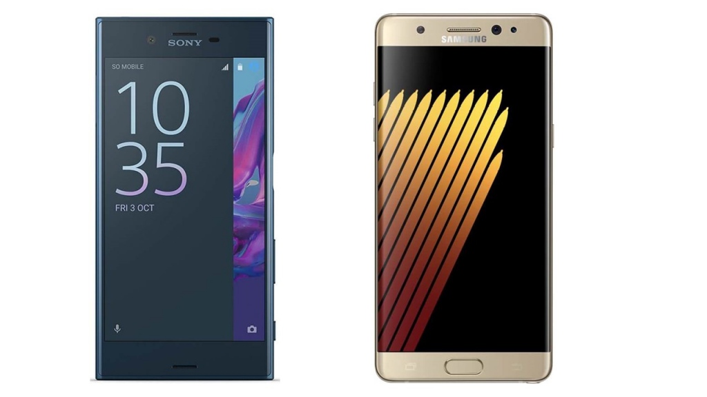 Sony Xperia XZ Vs Samsung Galaxy Note 7: Comparison
