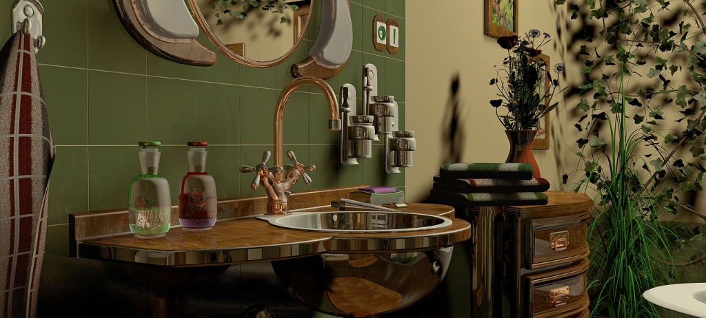 interior design of the bathroom